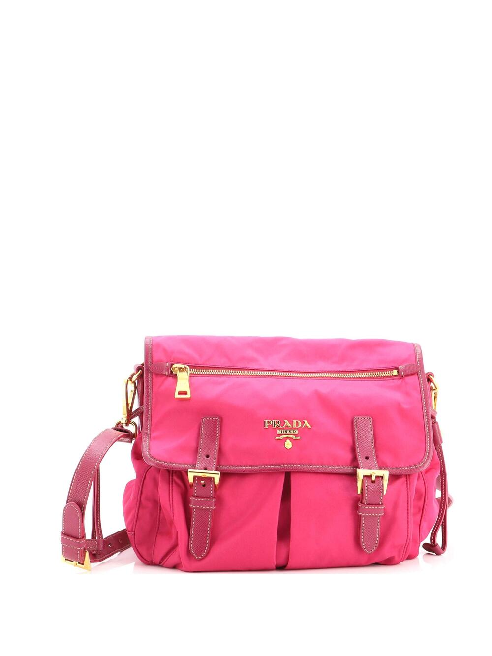 Prada Zip Buckle Messenger Bag Tessuto #374783P80B